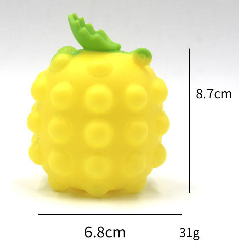 Fruit Series Rat Killing Pioneer Silicone Pineapple Ball Decompression Bubble Pressing Ball Children's Toy