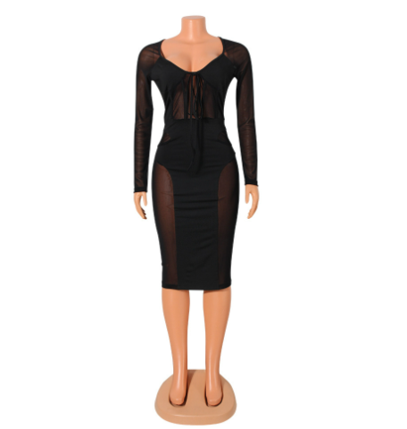 Transparent Tied Dress for Women