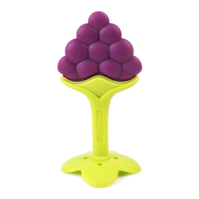 1 pcs Baby Colorful Silicone Fruit Teether Teething Kids Feeding Toddler Teeth Soothing Gum Oral Hygiene Baby Care