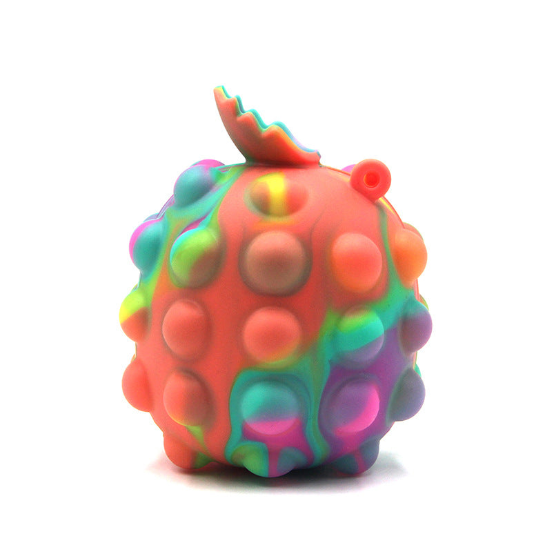 Fruit Series Rat Killing Pioneer Silicone Pineapple Ball Decompression Bubble Pressing Ball Children's Toy
