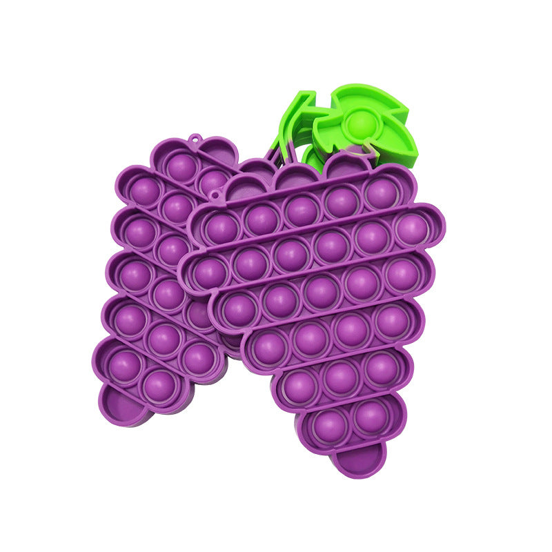 Fruit Grape Silicone Rodent Pioneer Children's Mental Calculation Interactive Finger Bubble Decompression Educational Toys