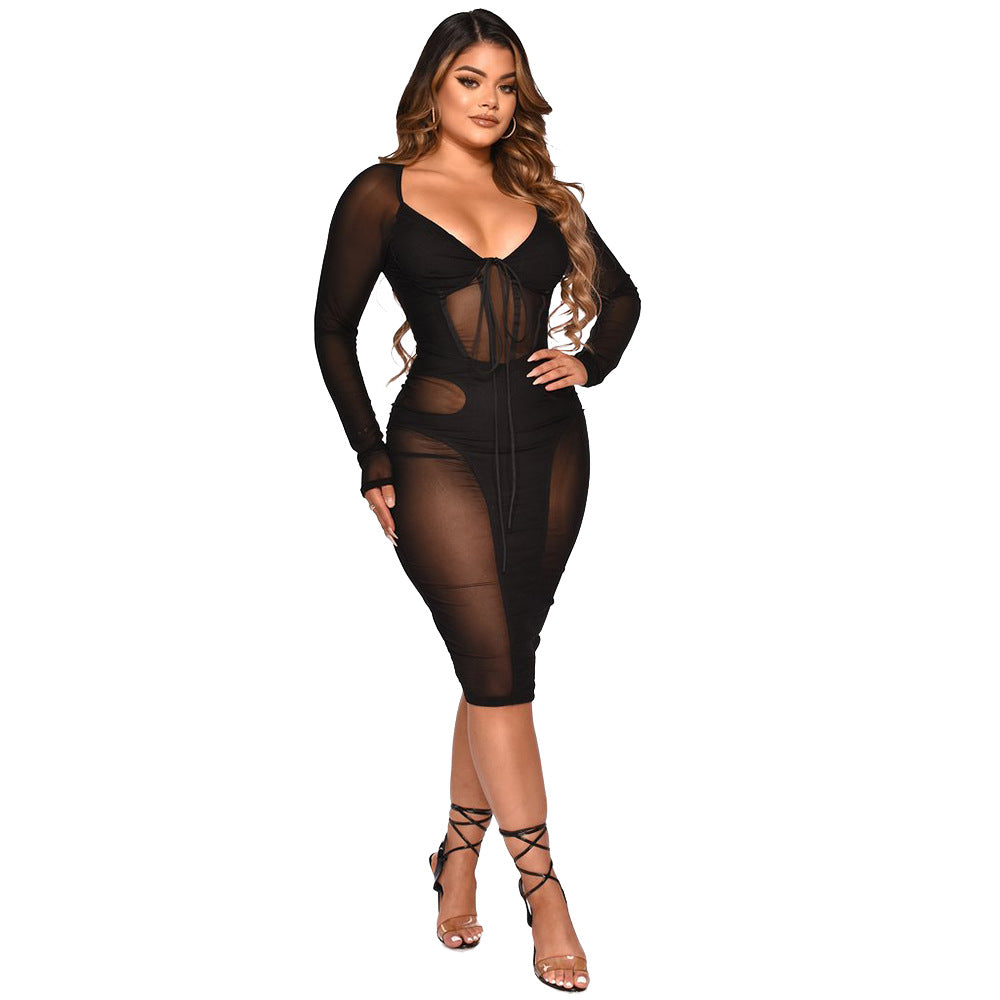 Transparent Tied Dress for Women