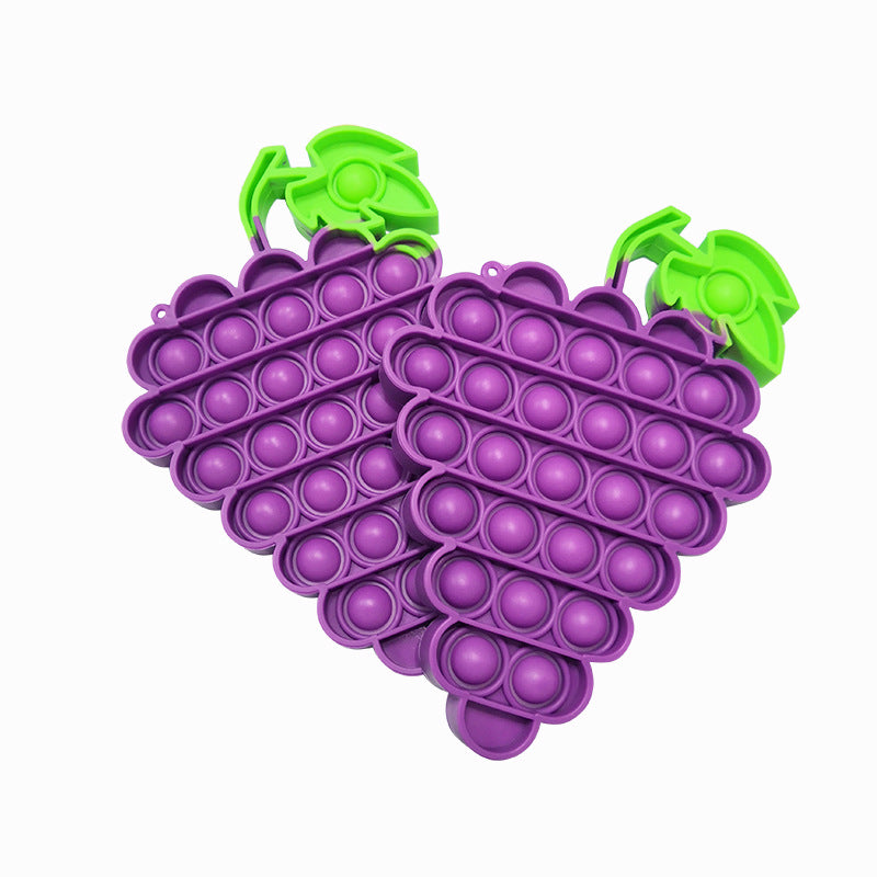 Fruit Grape Silicone Rodent Pioneer Children's Mental Calculation Interactive Finger Bubble Decompression Educational Toys