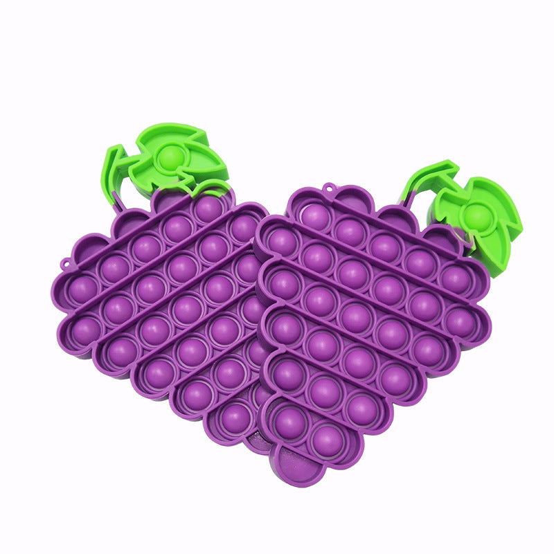 Fruit Grape Silicone Rodent Pioneer Children's Mental Calculation Interactive Finger Bubble Decompression Educational Toys