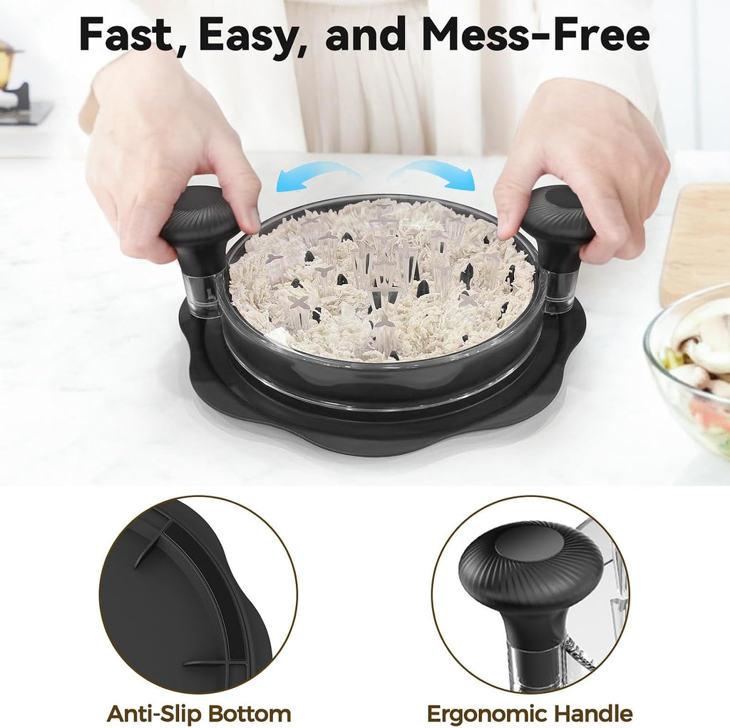 10" Pro Large Meat Shredder Tool Twist for Seafood, Chicken, Beef, Black