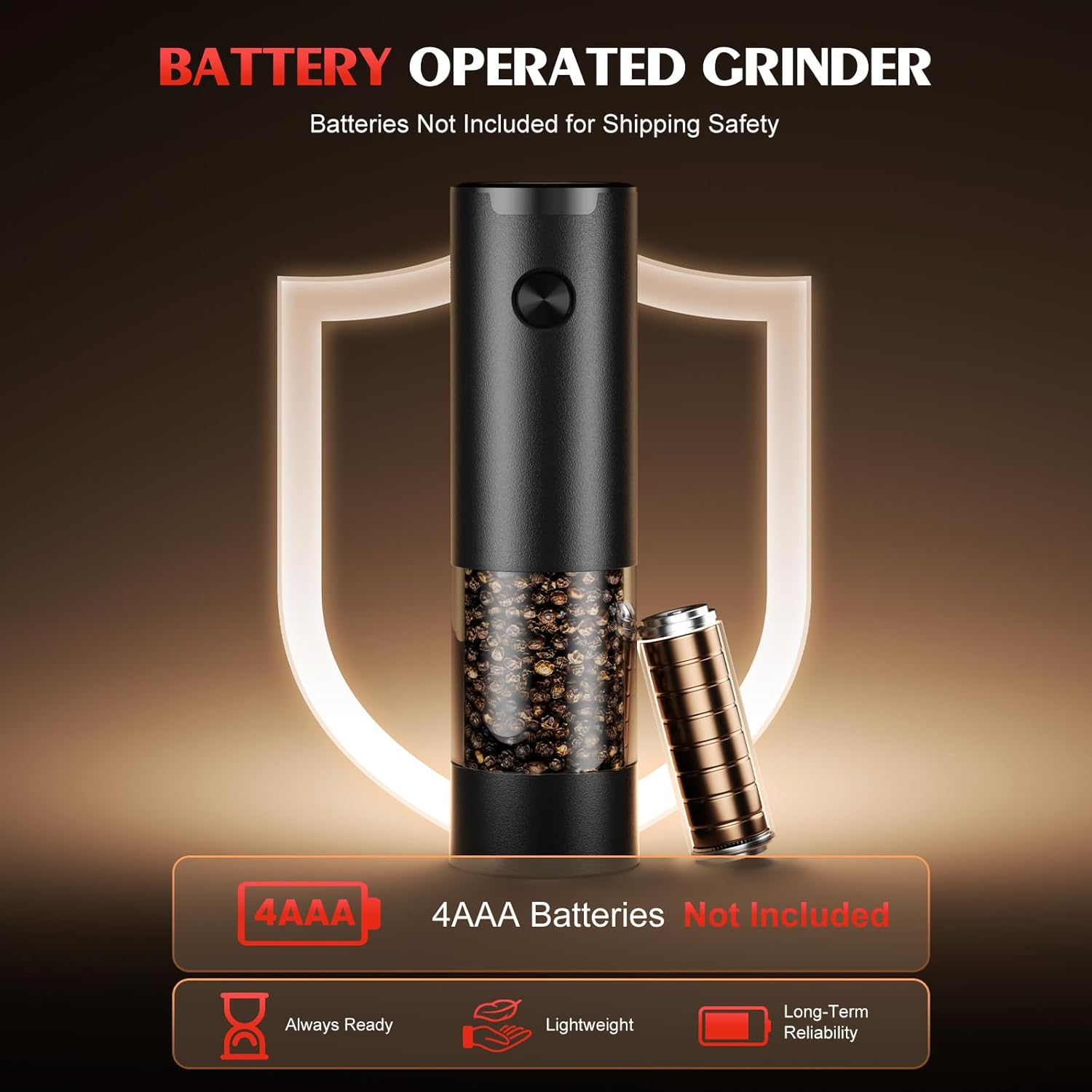 Electric Salt and Pepper Grinder Set 