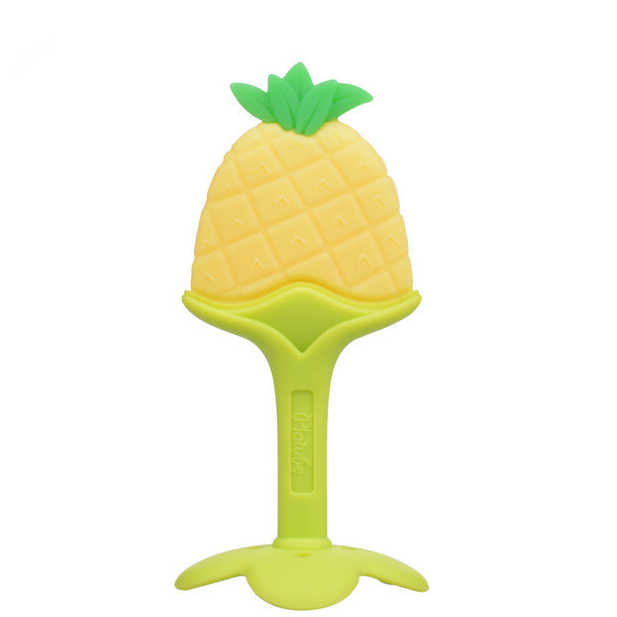 1 pcs Baby Colorful Silicone Fruit Teether Teething Kids Feeding Toddler Teeth Soothing Gum Oral Hygiene Baby Care