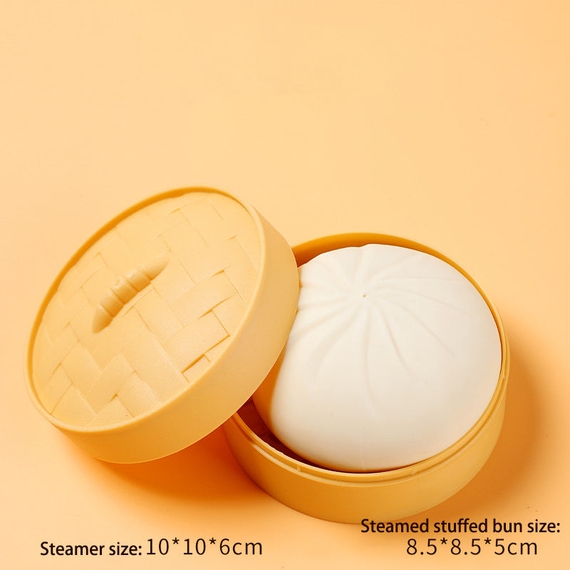 Simulation Steamed Buns Pinch Music To Vent Steamer Buns Creative Spoof Tricky Toy Rebound Barbecued Pork Buns