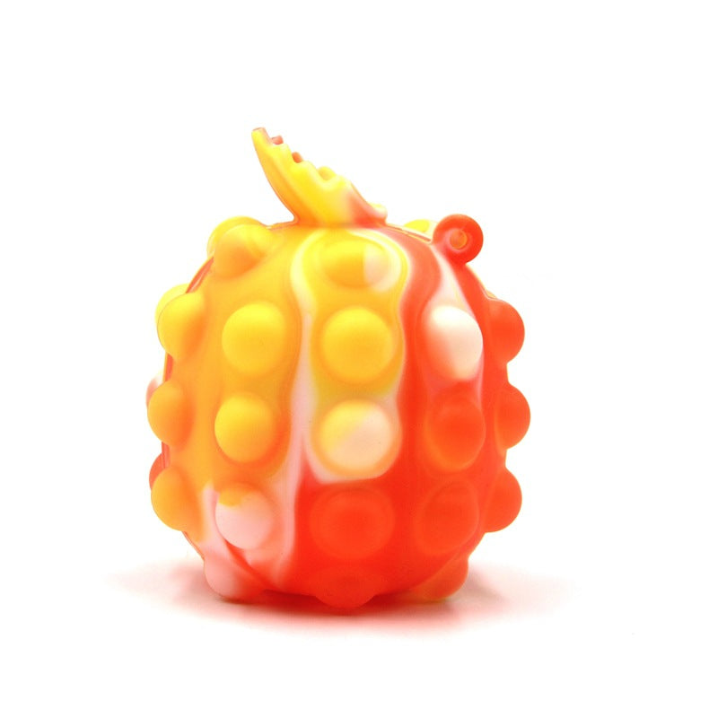 Fruit Series Rat Killing Pioneer Silicone Pineapple Ball Decompression Bubble Pressing Ball Children's Toy