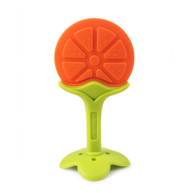1 pcs Baby Colorful Silicone Fruit Teether Teething Kids Feeding Toddler Teeth Soothing Gum Oral Hygiene Baby Care